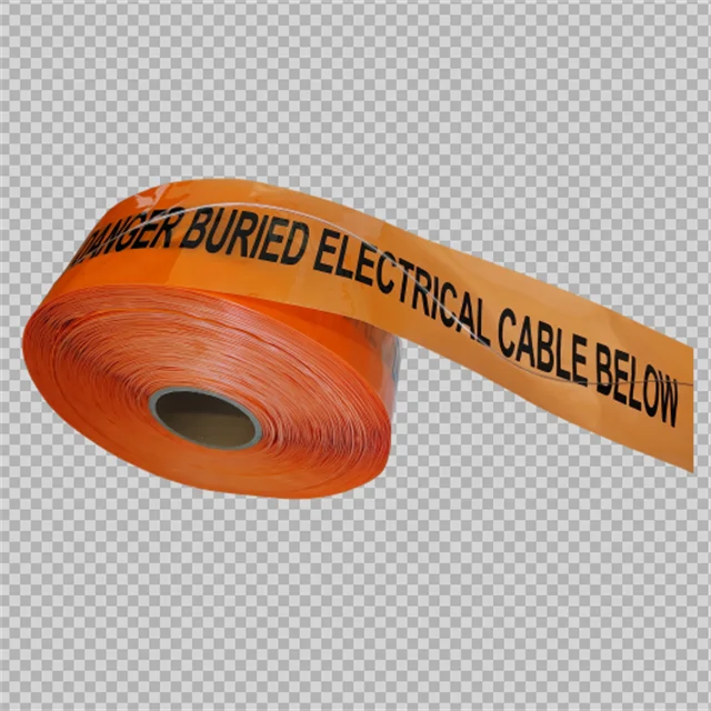 Orange ELECTRICITY 316 Grade Stainless Steel Wire Tracer Detectable Underground Tape