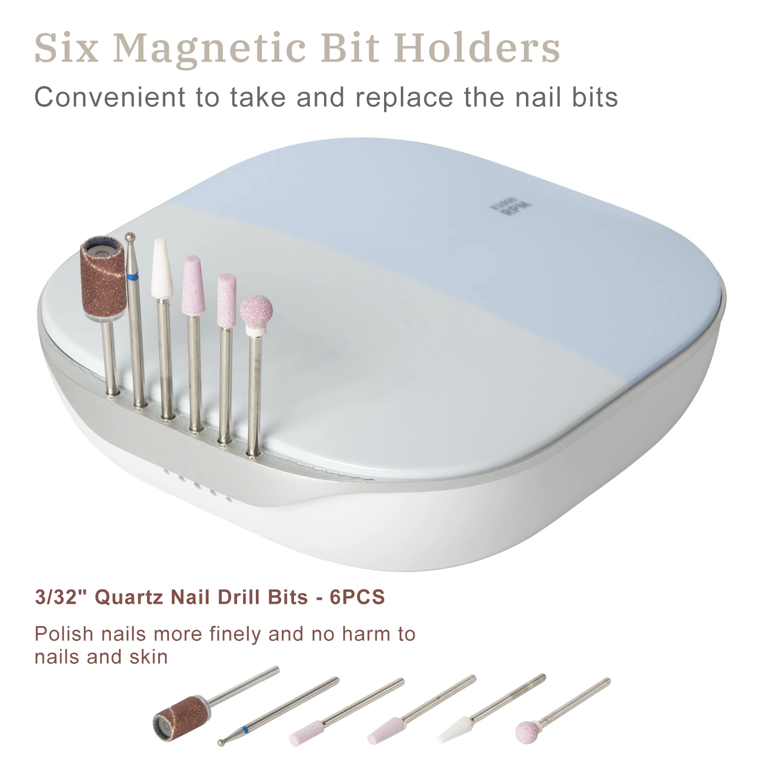 Nail electric file efile nail with ceramic drill nail drill 35000rpm