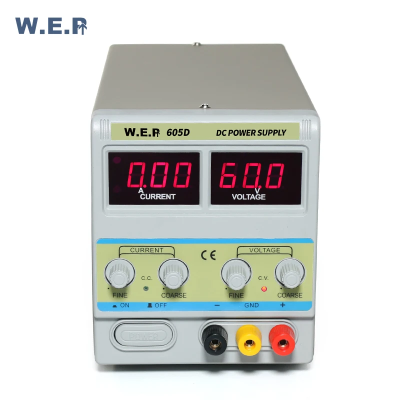 WEP 605D 60V 5A output adjustable dc power supply