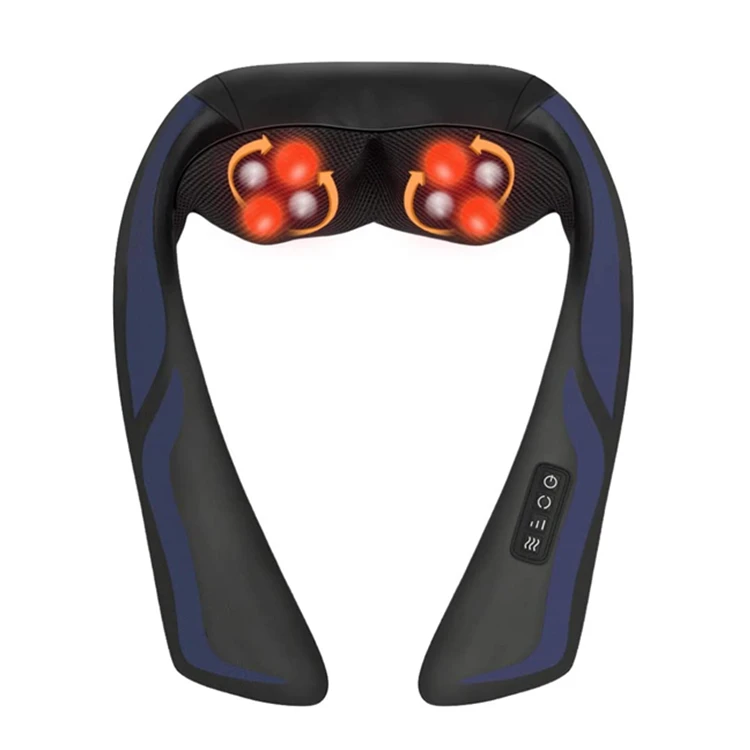 2022 New Relaxation Portable Shiatsu Neck Massager With Heat Electric Kneading