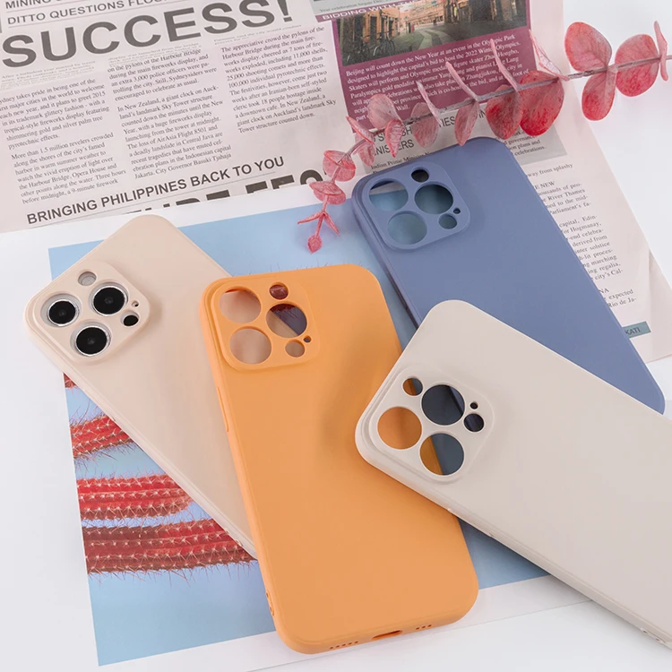 Hot sale for iphone 13 pro max phone silicon case microfiber soft touch silicone case for iphone 13 mini