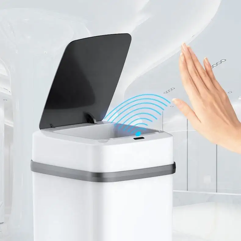 Smart Garbage Can 13L/15L Large Capacity Auto Sensing Smart Trash Can With Knee Touch