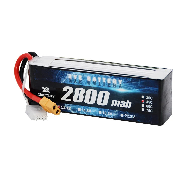 Ebattery ZYE lipo battery 2800mah 2600mah 2500mah 2s 3s 4s rechargeable battery pack for remote control vehicle