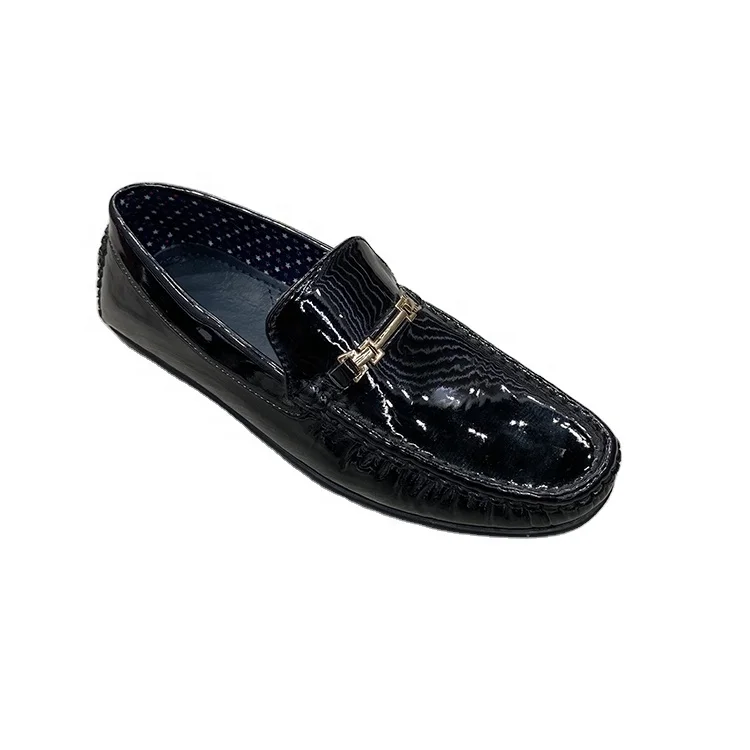 Shiny patent sole leather children comfortable and breathable boy 2020 new style casual shoes