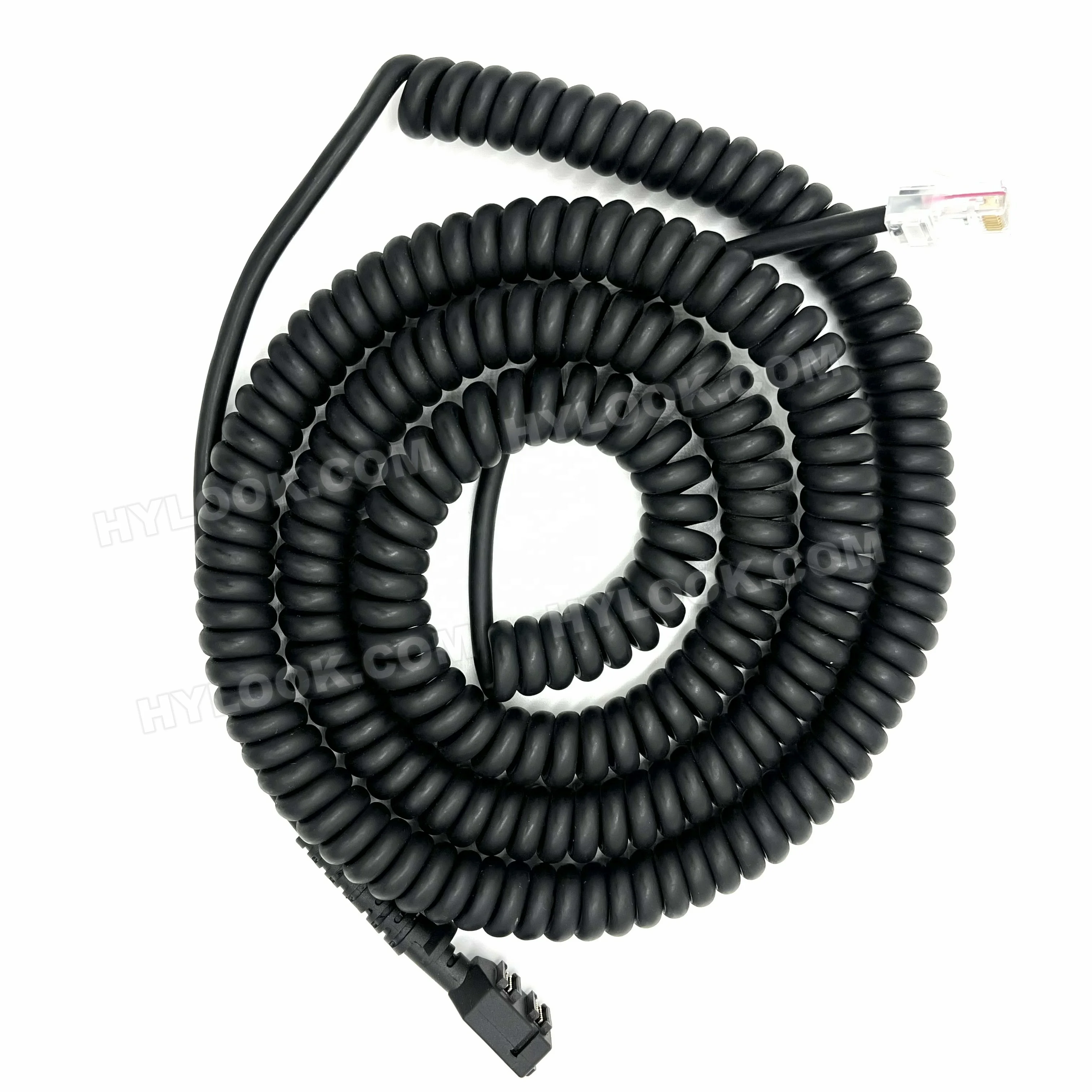 Vx805/Vx820 pinpad to Vx520 RJ45 6ft. LONG COILED cable CBL282-036-01-A