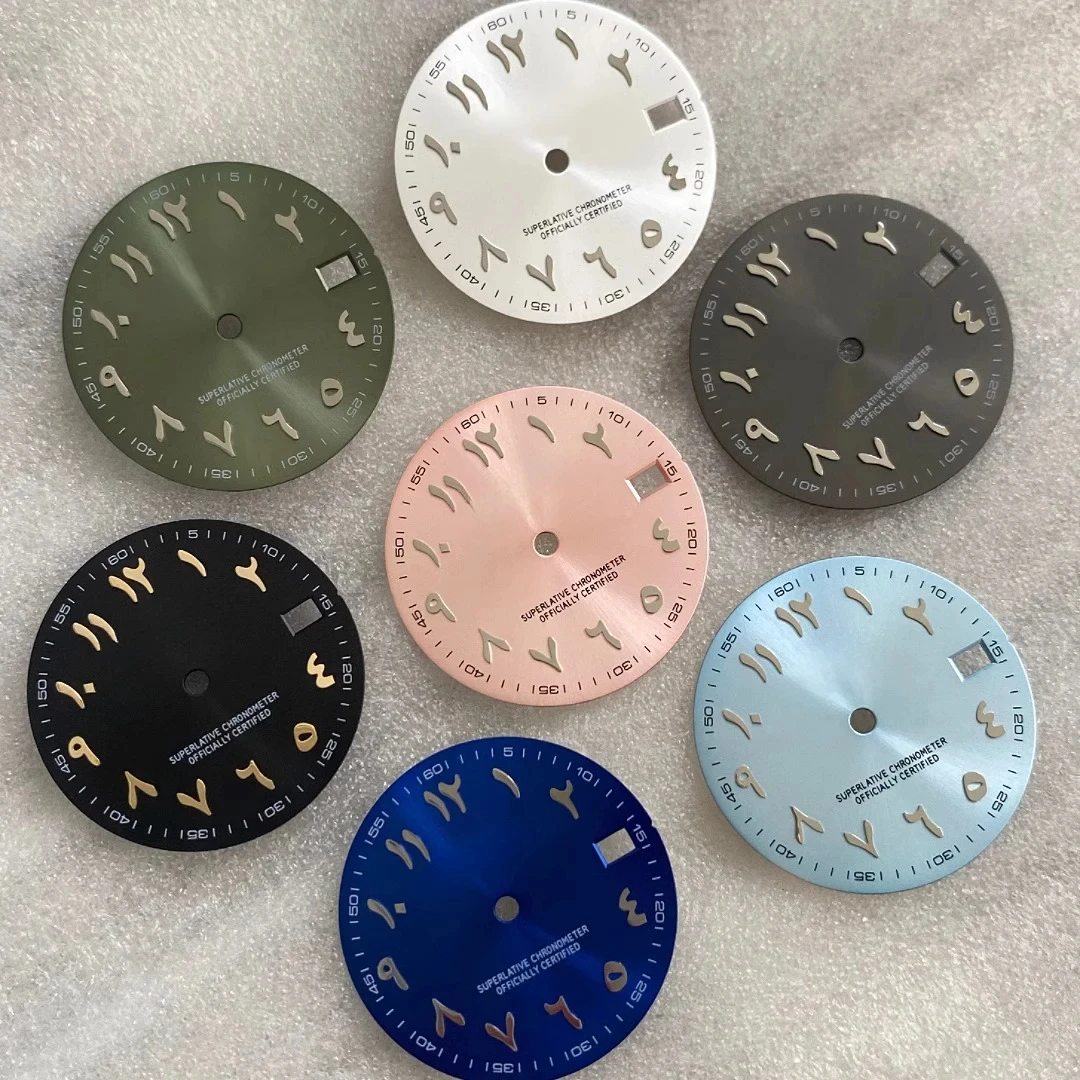 Custom Watch Dial Middle East Arabic S Dial 28.5mm Literal Fitting NH35/NH36/4R Movement Mechanical Modified Watch Accessor