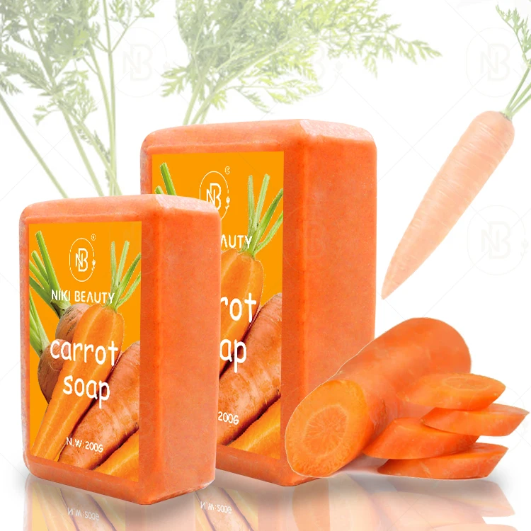 Oem Whitening Soap Private Label Handmade Whitening Beauty Bathing Gentle Skin Carrot Soap