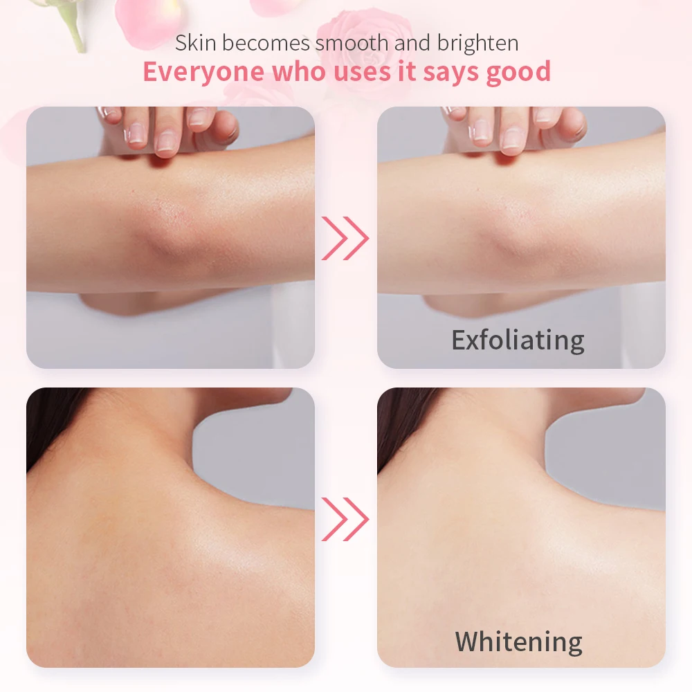 hot selling skin body care whitening cream organic private label sugar exfoliating body scrub