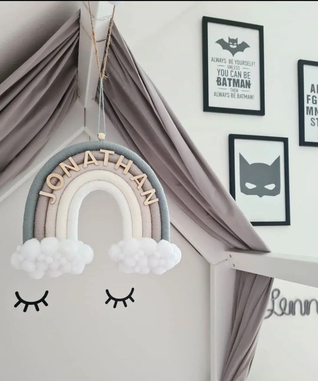 kids room wall decorations Colorful woven decorative ball wall hanging pendant art wall