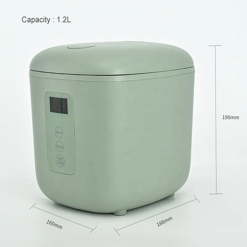 Mini Smart Rice Cooker Electric 1.2Liter Portable Double-Layer Automatic Digital Heating Plate Table Top Drum Small Rice Cookers