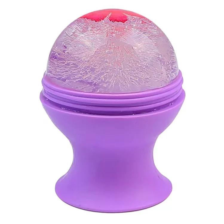 2022 Blue and purple wholesale new face cold cube  beauty  facial ice roller cube silicone for face and eyes beauty