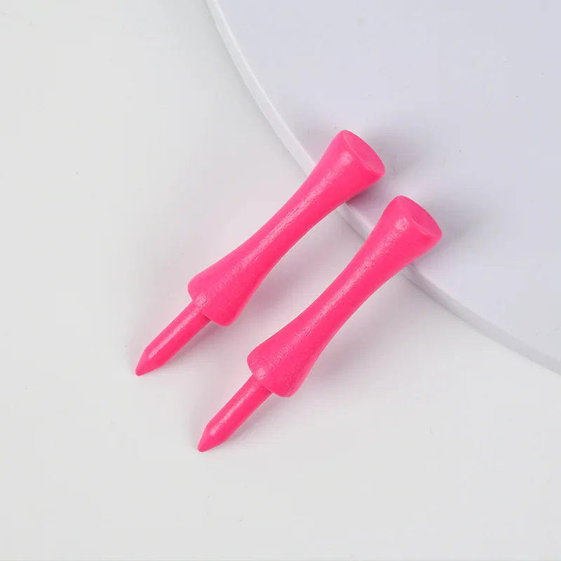 Colorful Bamboo Castle Golf Tee Custom Logo Wooden Golf Tees