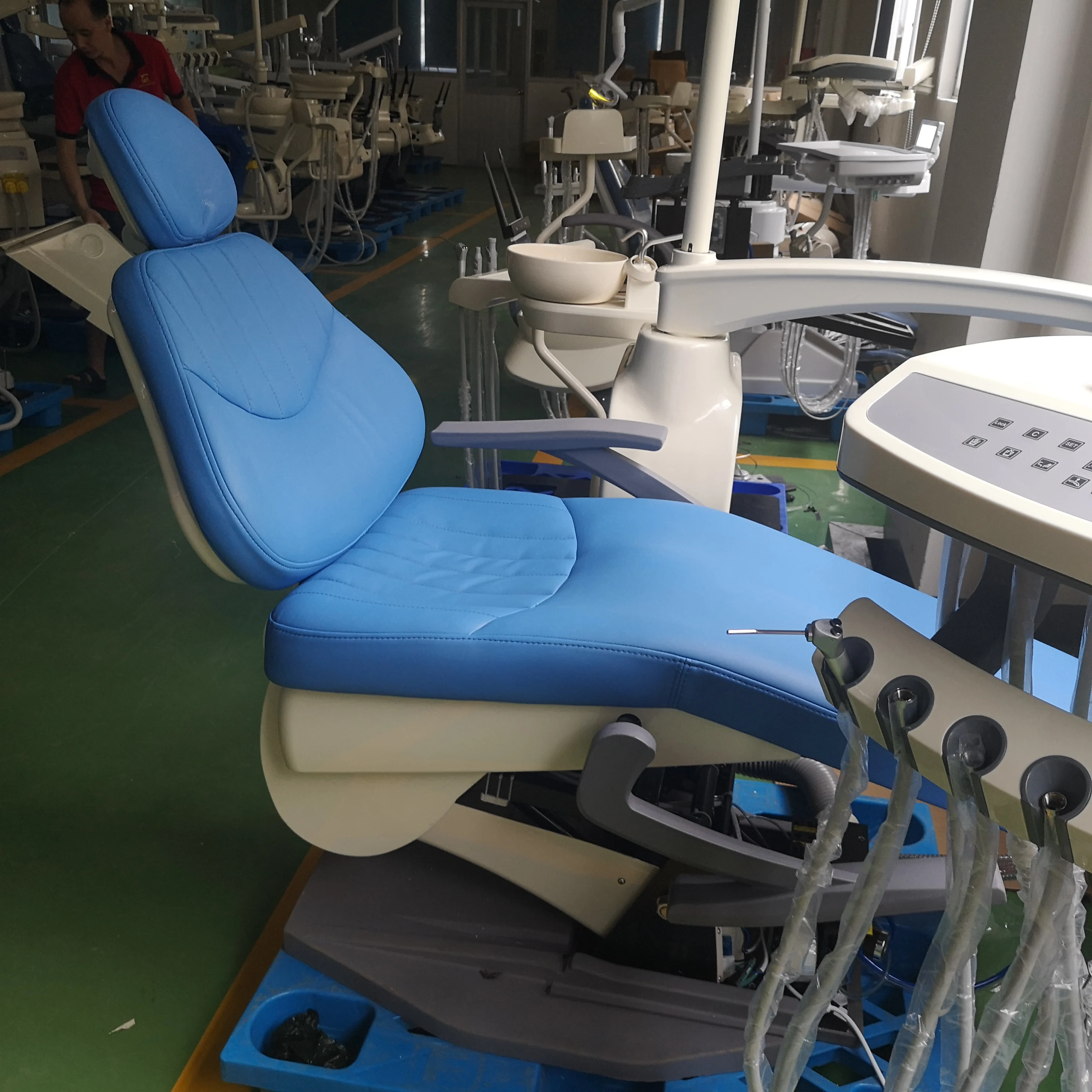 multi-founctional dental unit Latest Luxury Dentist Dental Chair with American Pipe FN-DU3 dental chair Korea