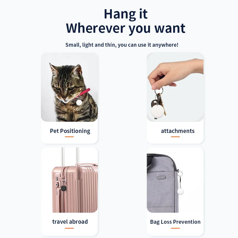 for both Android and IOS use Mini Waterproof Gps Locator For Kids Elderly Tag Locating Cat Pet Tracker Gps Finder Smart tracker