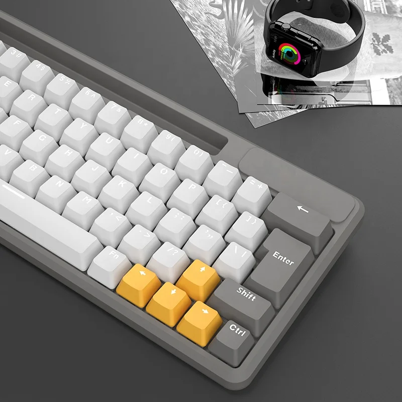 Новое поступление мини-клавиатура беспроводная Механическая Подсветка Rgb игровая перезаряжаемая
