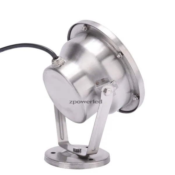 Low Voltage DC24V Stainless Steel Housing Underwater IP68 RGB Color Changing 12W DMX LED Fountain Light