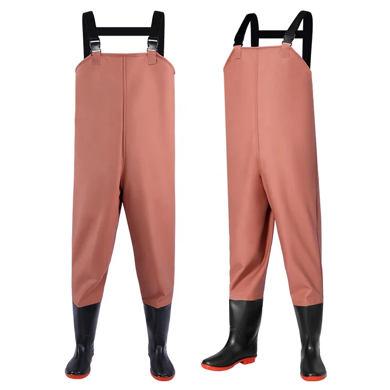 Waterproof Fishing Waders pants  High quality PVC Breathable Polyester Fabric Customized Neutral Manufacturer Direct Sales