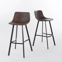 Free Shipping In The US Modern Upholstered Bar Stool Chairs