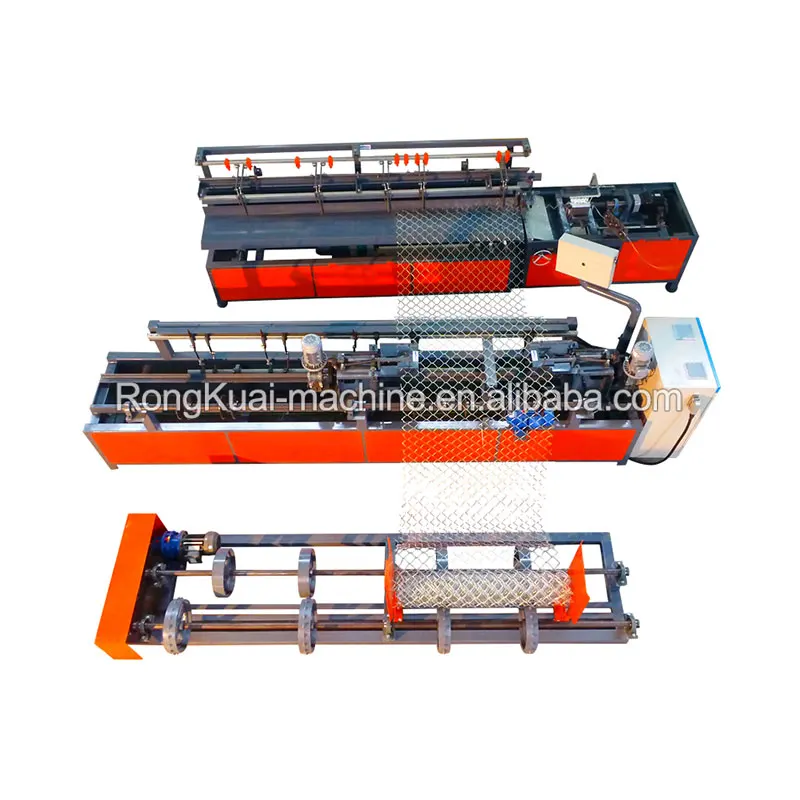 Professional export production line electric wire chain link fence making machine
