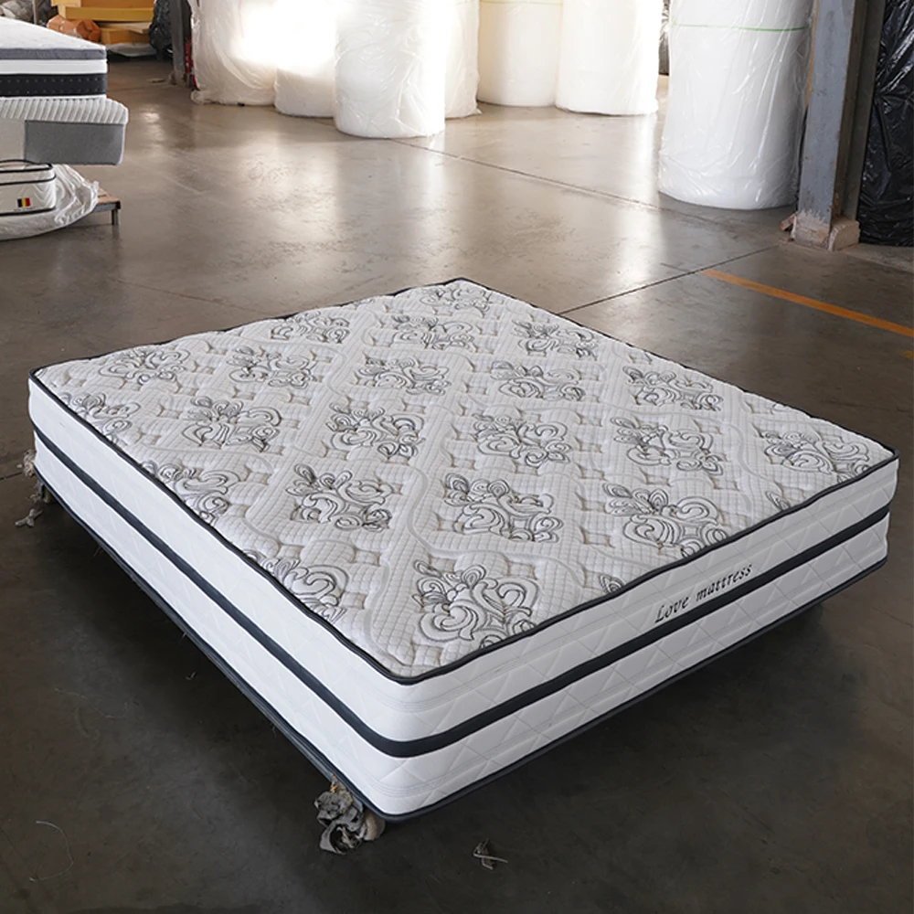 Zhicheng High Density Premium Royal Comfort Soft Zone Foam Matratze Matelas Queen Pillow Top Pocket Spring Mattresses in a Box
