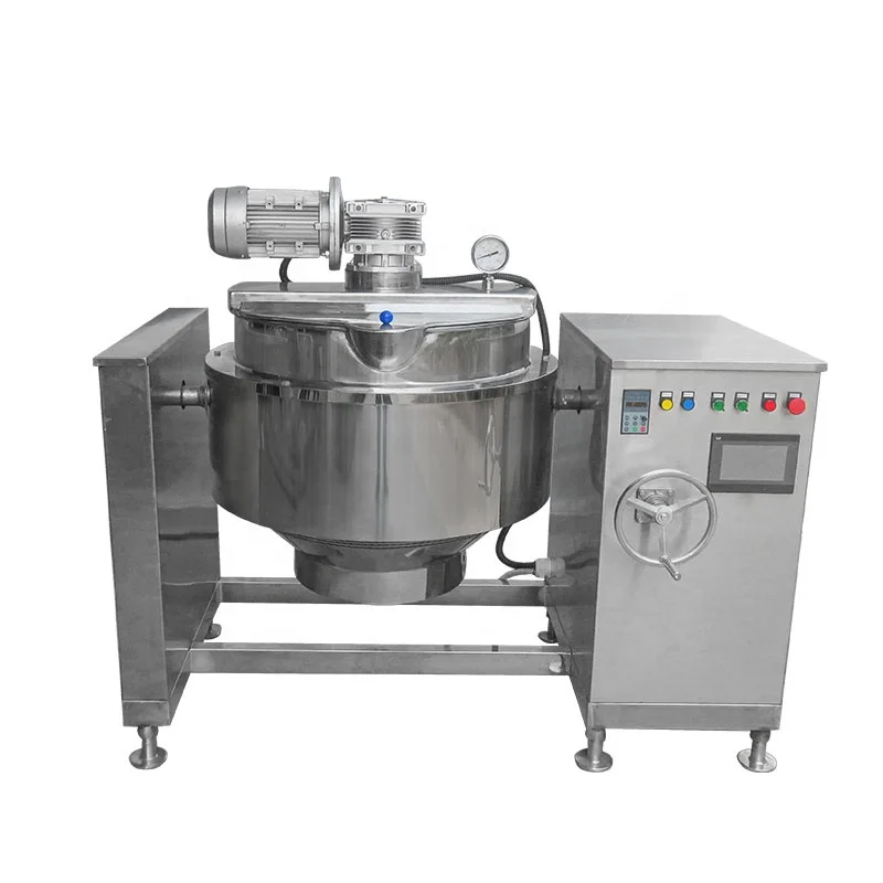 vertical sauce frying pan sus electromagnetic tilting sandwich pot sugar boilling brine boiling and filling mixing pot