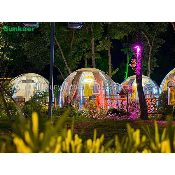 Trending Products Of 2024 Geodesic Dome Tents Arched Pc Polycarbonate Dome House Factory Price Dome Tents