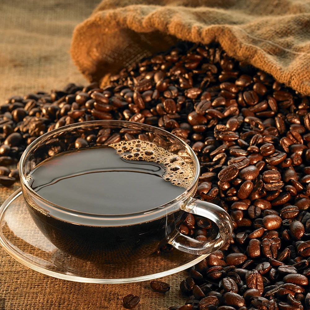 1000 г 2 фунта (35 унций) глубоко жареные 100% кофе в зернах Arabica