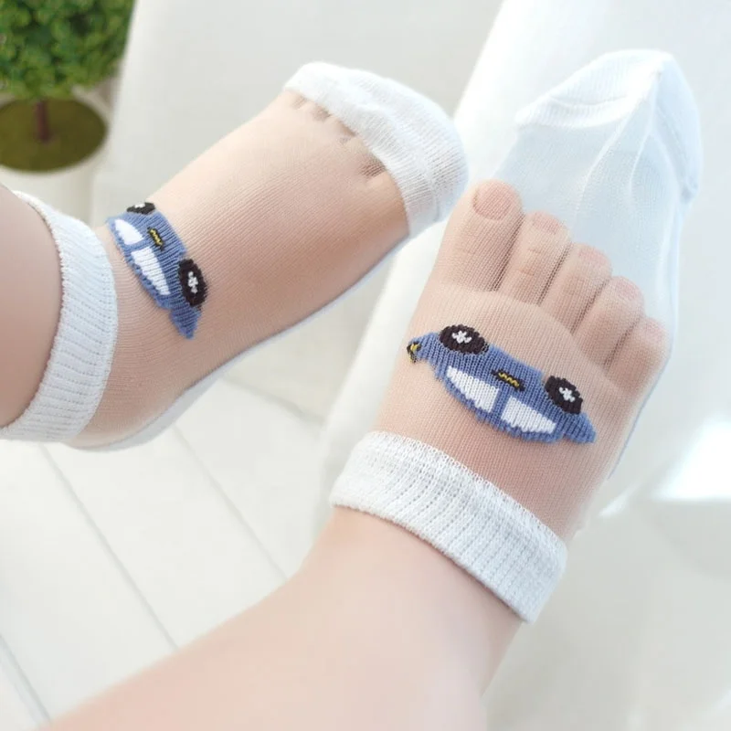 Summer Baby Breathable Thin Popular 5 Pcs/Set Cute Cartoon Kids Newborn Socks