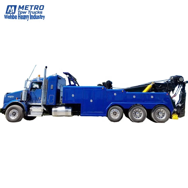 60 ton boom metro tow trucks body 3 axis Kenworth chassis wrecker tow truck for sale