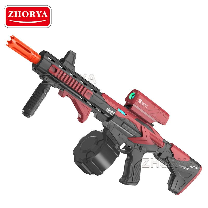 Zhorya Hot Selling Gel Ball Blaster M416 Toy Gun M4 High Capacity Electric Gel Ball Gun Automatic Water Ball Gun