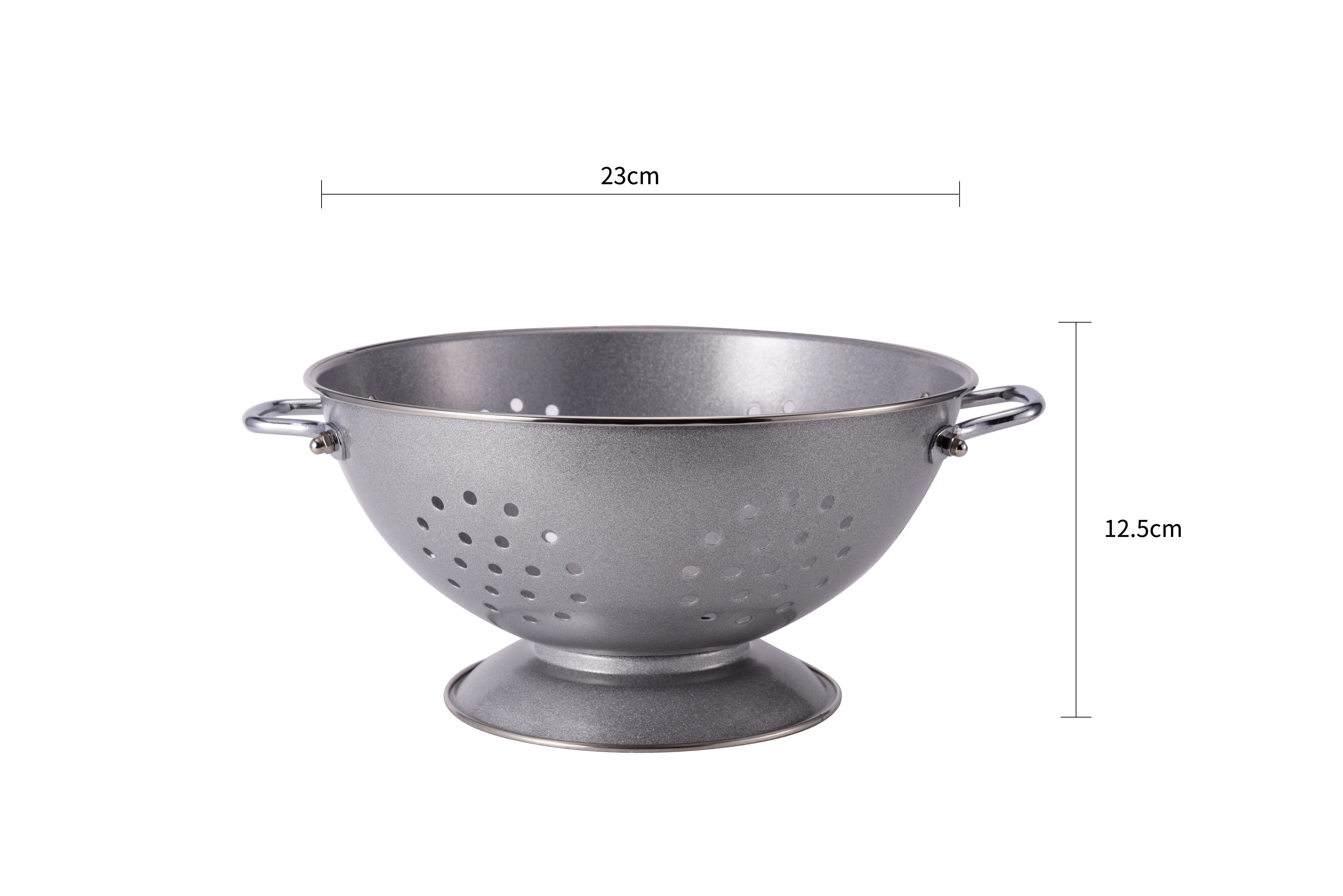 Stainless steel Colander Set, Pasta Strainer Basket with Handles,Coated enameled  for washing vegetable fruit in the  Kitchen