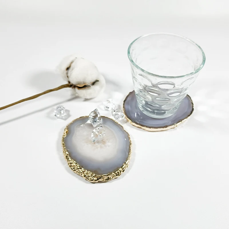 Kitchen Tool Accessories Geode Healing Stone Agate Sublimation Coasters