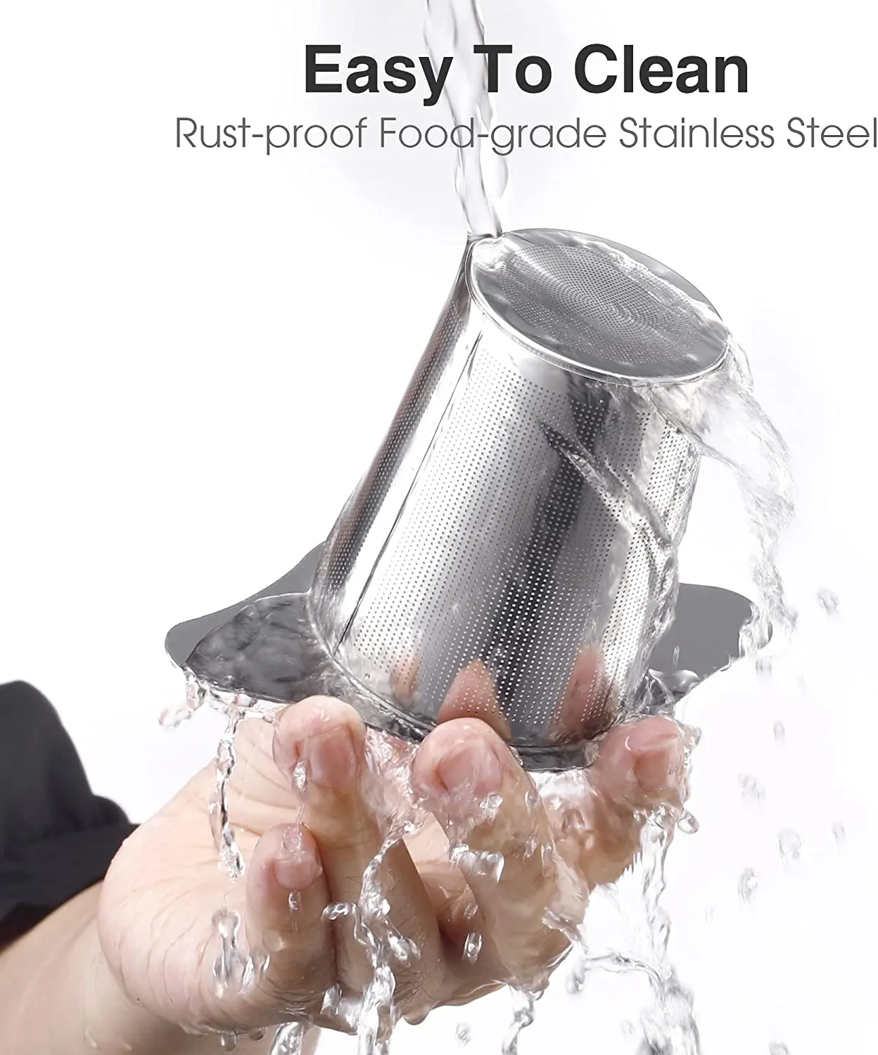 Wholesale Stocked Empty Tea Filter Bags Tea Infuser Stainless Steel With Two Handle For Cup Mug Teapot