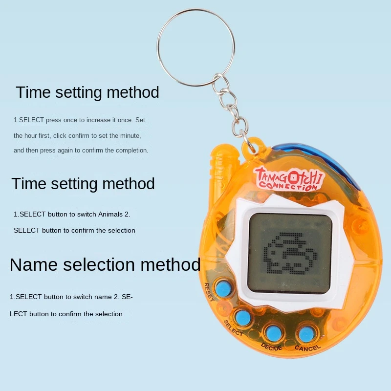 2021 ArtAmber Cute Color Screenreloj Electronic Pets Slayer Watch Toys Keychain for Tamagotchi Demon Slayer