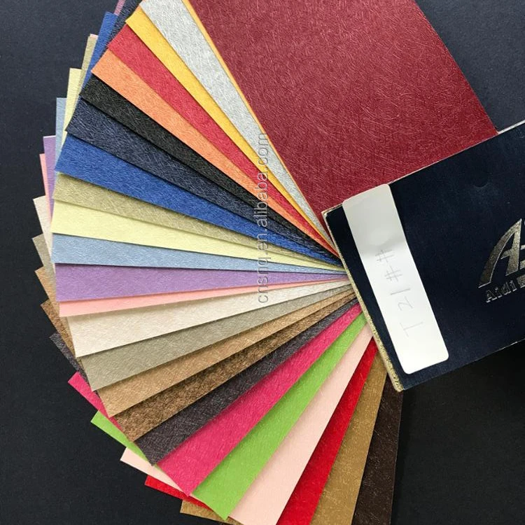 Glossy PVC Paper Vinyl Coated Book Binding and Box Wrapping Paper Made in China