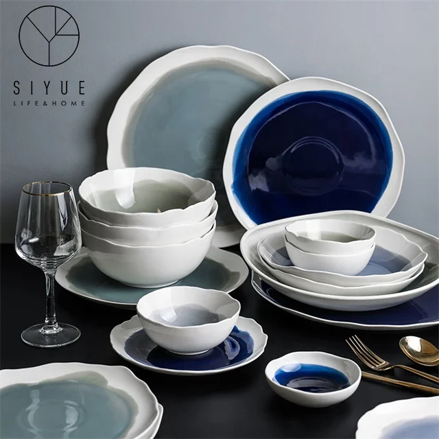 Cheap Japanese Grace Designs Ceramic Restaurant Plate Dinnerware 7 Inch Flat 1138