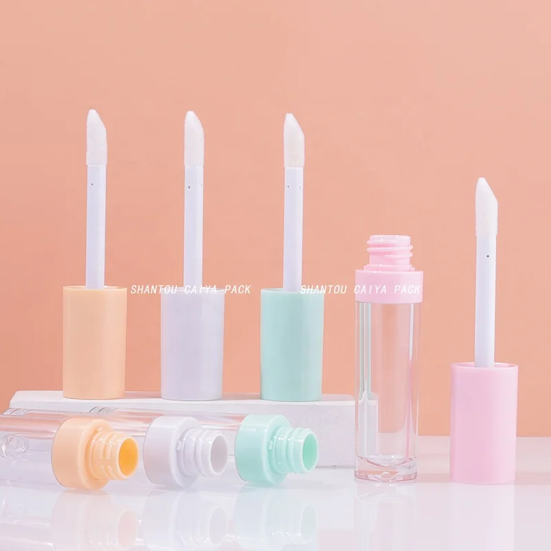 9ml Big Capacity Purple Black pink White Empty Foundation Tube clear Lip Gloss Tubes with Wand Applicator Lipgloss Packaging