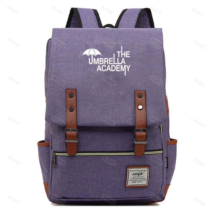 New The Umbrella Academy USB Backpack Women Men Teenager School Bag Women USB Travel Rucksack Large Mochila Escolar