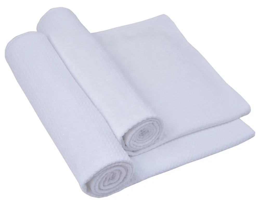 Wholesale Plain Blank Organic Sublimation Waffle Hand Kitchen Tea Microfiber Golf Dish Car Auto Drying Weave Waffle Towels