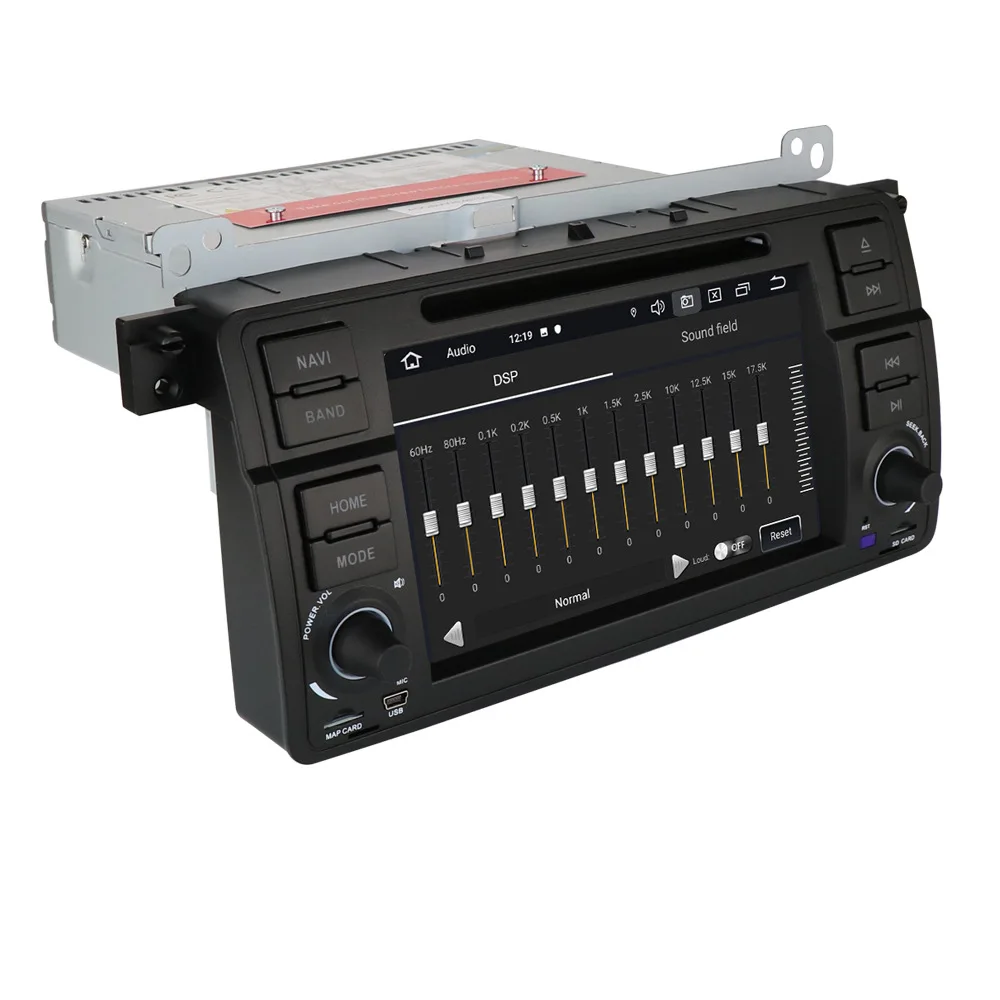 Steering Wheel Control Android 10 Touch Screen 7inch Screen 1 Din GPS Navigation Car DVD Player For BMW E46 M3