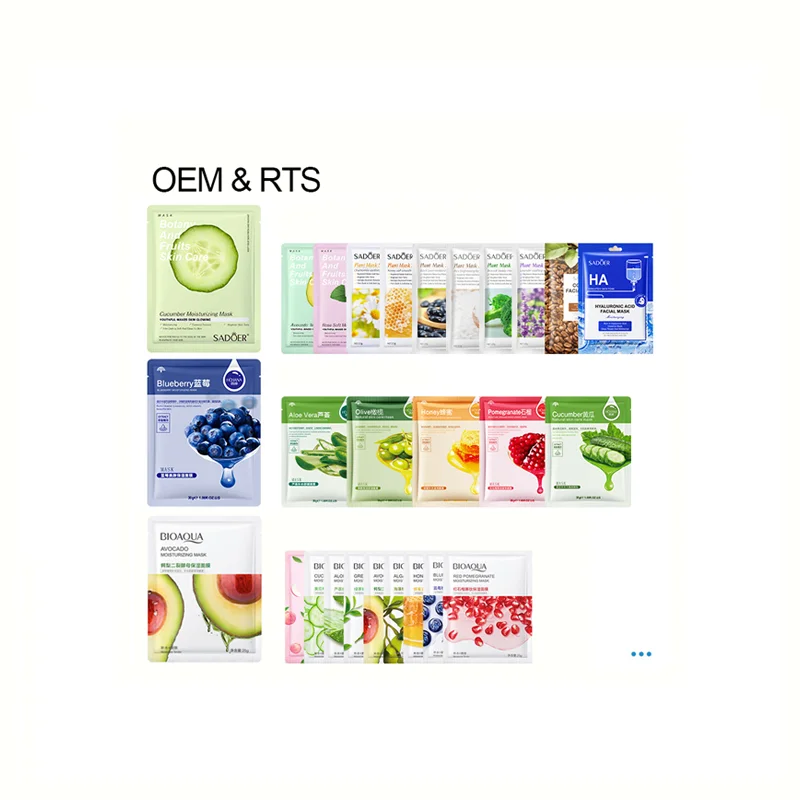 wholesaler oem factory cosmetic natural avocado skin care moisturizing face mask sheet anti aging beauty facial mask