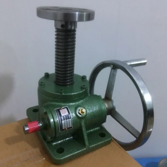 200kg -500kg SWL1T 2.5T worm screw elevator hand screw jack with lift platform
