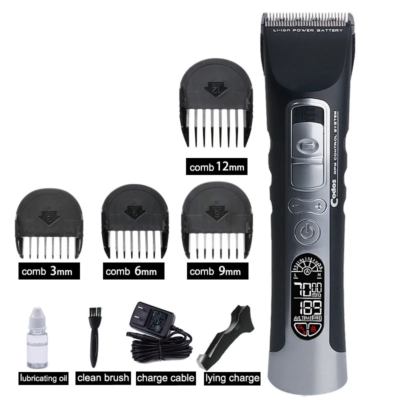 CODOS CHC-970, электрическая машинка для стрижки волос, профессиональная машинка для стрижки волос беспроводной