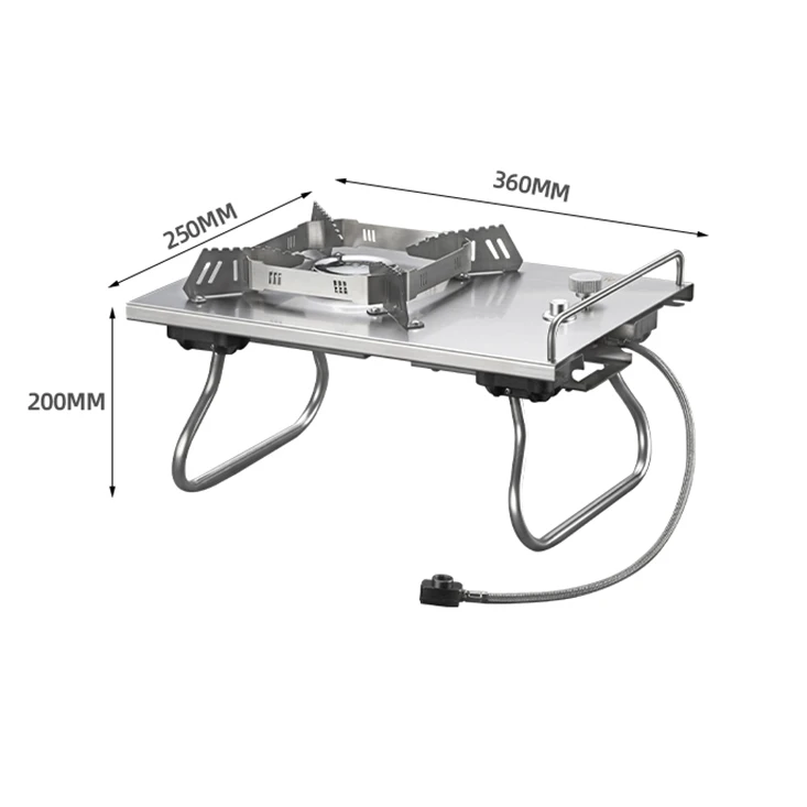 Easy to use Alocs outdoor gas burner user friendly for family