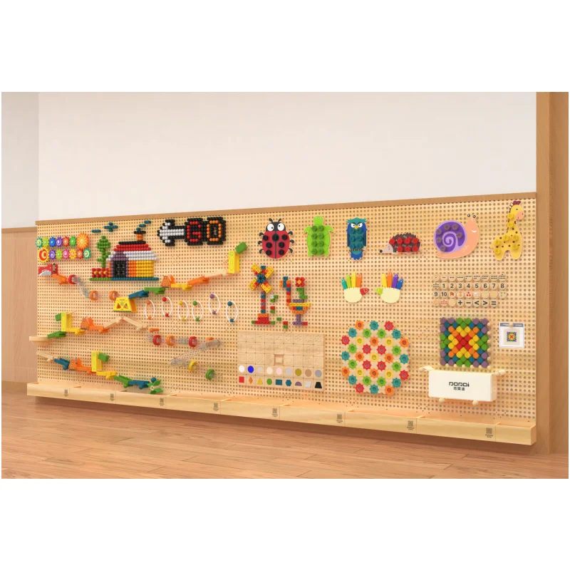 Montessori Unisex Indoor Playground Fun Wooden Educational Science & Engineering Toys with Geometric Shape Packaged Sets Kids