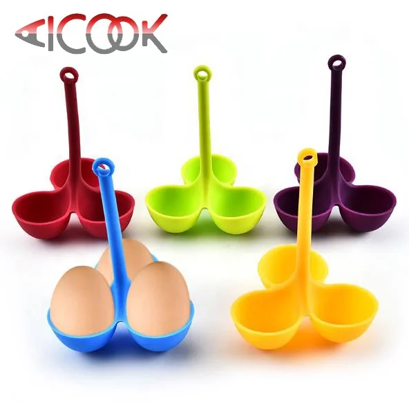 As Seen on TV Silicone Egg Cooker Holder Poacher