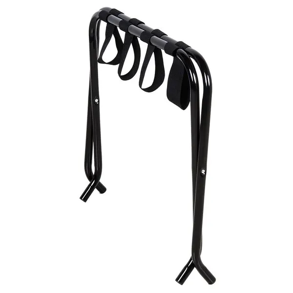 Black Folding Hotel Luggage Tray Stand