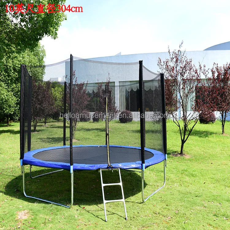 Kindergarten large trampoline family games indoor outdoor play zone garden children trampoline with protection
