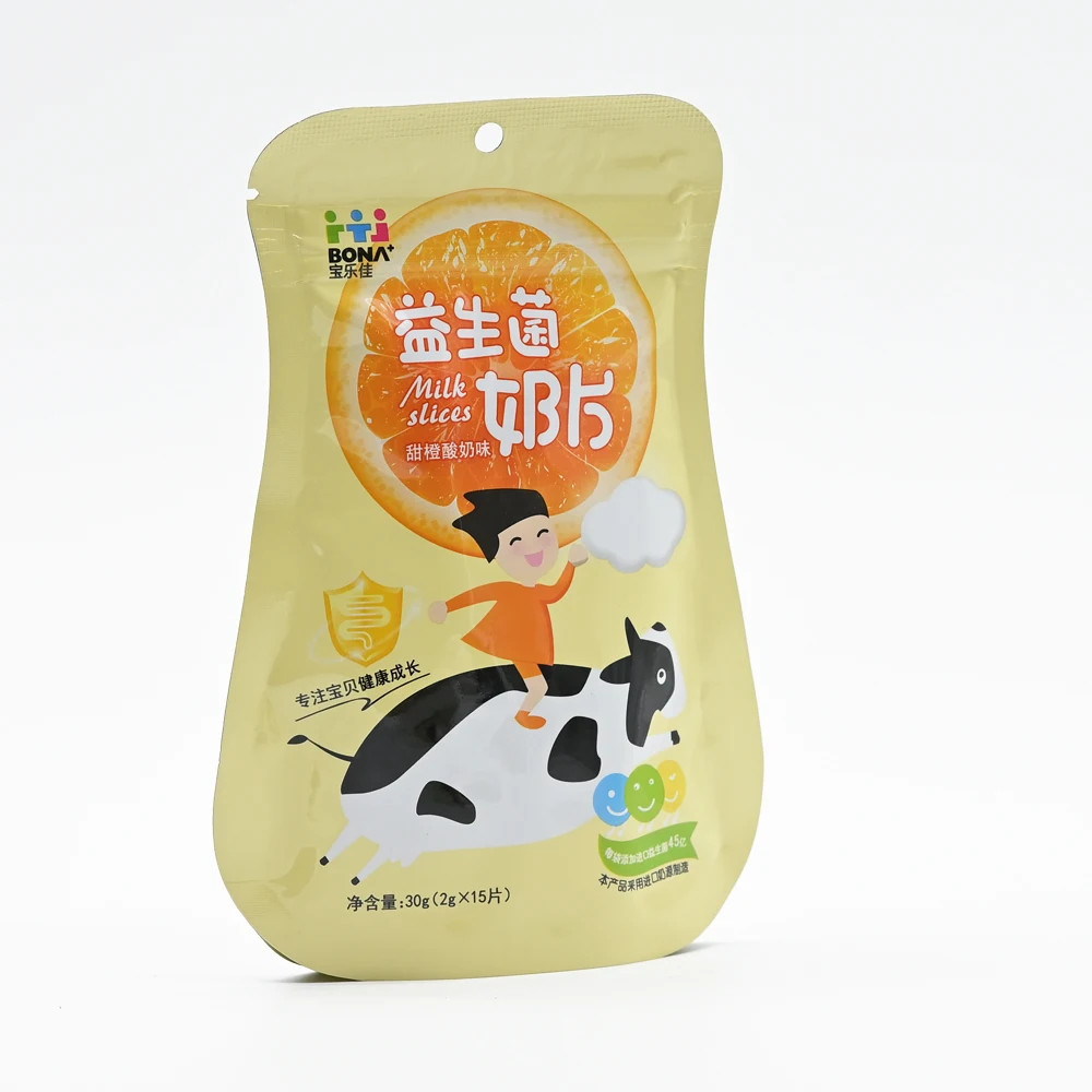 Hot Sale Enhance Immunity Promote Digestion Probiotic Pill Orange Yogurt Chewable Tablet Candy for Sale