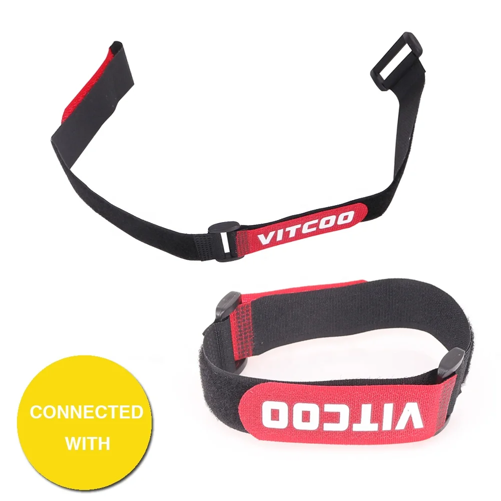 Reusable Strength Luggage Skid Resistance Cinch Colorful Adjustable Cable Wrap Hook And Loop Fastener Strap With Plastic Buckle